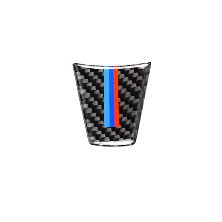 Large A Version Three Color Carbon Fiber Car Steering Wheel Decorative Sticker for BMW E90 2005-2012, Steering Wheel(Three Color)