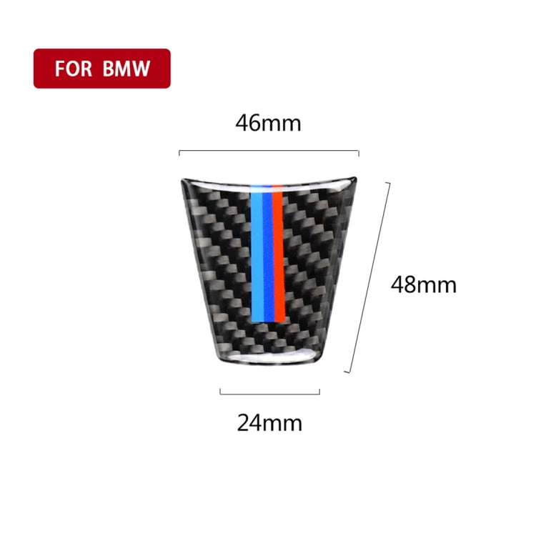 Large A Version Three Color Carbon Fiber Car Steering Wheel Decorative Sticker for BMW E90 2005-2012, Steering Wheel(Three Color)