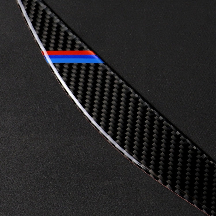 1 Pairs Three Color Carbon Fiber Car Lamp Eyebrow Decorative Sticker for BMW F30 2013-2015, Lamp Eyebrow(Three Color)