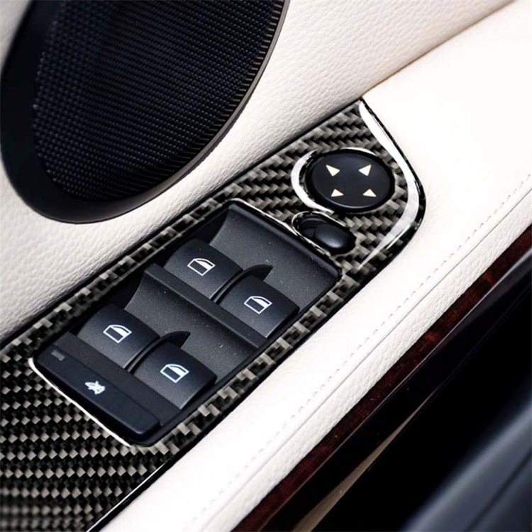 4 PCS Three Color Carbon Fiber Car Left Driving Lifting Panel Decorative Sticker without Folding for BMW E90 / 320i / 325i, Diameter: 35.8cm, without Folding,Diameter: 35.8cm(Three Color)