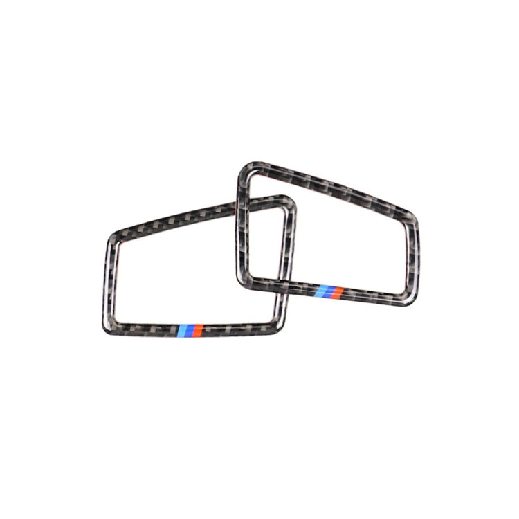Three Color Carbon Fiber Car Left Driving Instrument Air Outlet Decorative Sticker for BMW E90 2005-2012, Left Instrument Air Outlet(Three Color), Left Instrument Air Outlet