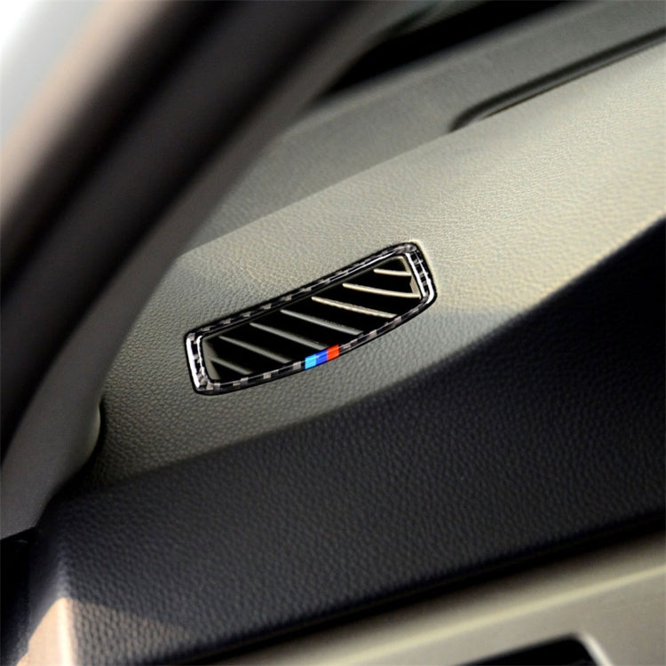 Three Color Carbon Fiber Car Left Driving Instrument Air Outlet Decorative Sticker for BMW E90 2005-2012, Left Instrument Air Outlet(Three Color), Left Instrument Air Outlet