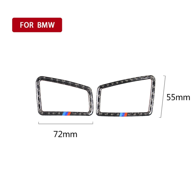 Three Color Carbon Fiber Car Right Driving Instrument Air Outlet Decorative Sticker for BMW E90 2005-2012, Right Instrument Air Outlet(Three Color), Right Instrument Air Outlet