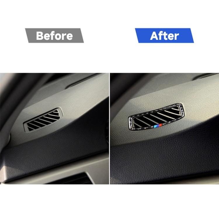 Three Color Carbon Fiber Car Right Driving Instrument Air Outlet Decorative Sticker for BMW E90 2005-2012, Right Instrument Air Outlet(Three Color), Right Instrument Air Outlet