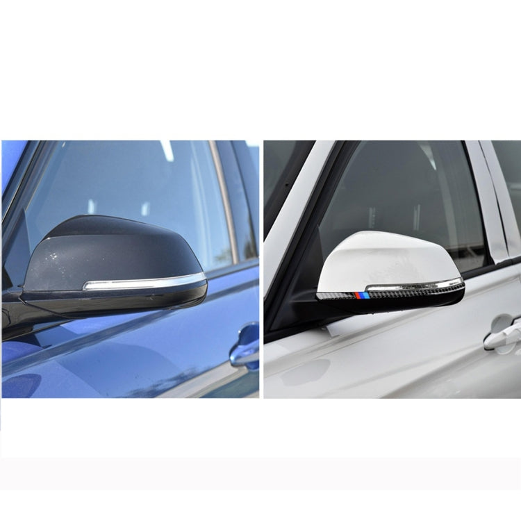 Three Color A Carbon Fiber Car Rearview Mirror Bumper Strip Decorative Sticker for BMW F30 2013-2018 / F34 2013-2017, Rearview Mirror Bumper Strip(Three Color A), Rearview Mirror Bumper Strip(Three Color B), Rearview Mirror Bumper Strip(Yellow Red)    ...