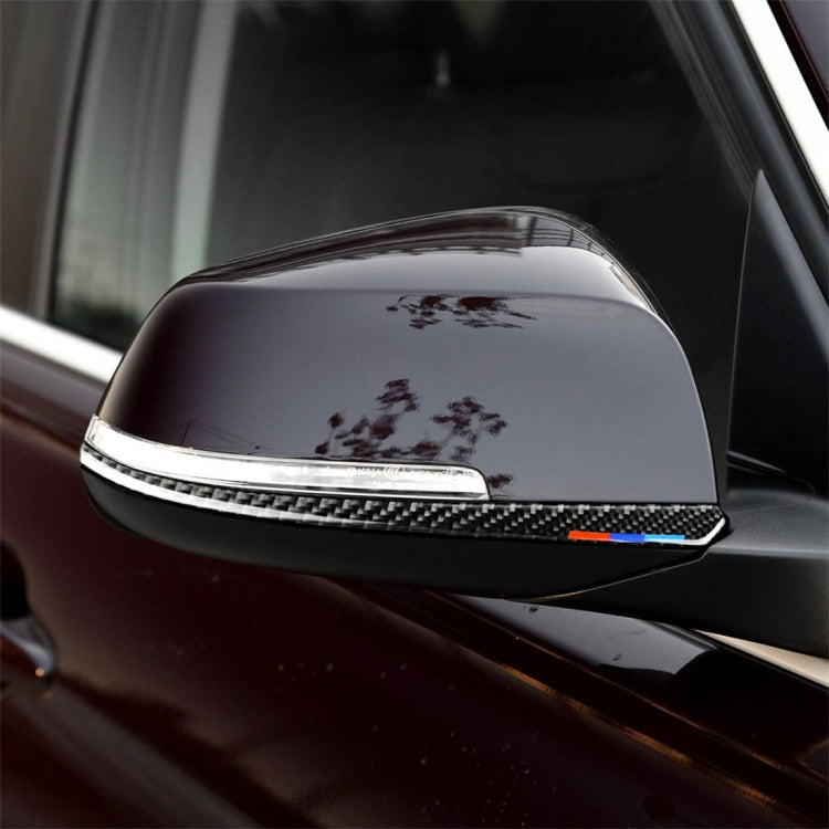 Three Color A Carbon Fiber Car Rearview Mirror Bumper Strip Decorative Sticker for BMW F30 2013-2018 / F34 2013-2017, Rearview Mirror Bumper Strip(Three Color A), Rearview Mirror Bumper Strip(Three Color B), Rearview Mirror Bumper Strip(Yellow Red)    ...