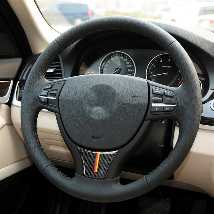 B Edition Three Color Carbon Fiber Car Large Steering Wheel Decorative Sticker for BMW 5 Series F10 F18 2011-2017, Large Steering Wheel(Three Color), Large Steering Wheel(Yellow Red), Large Steering Wheel