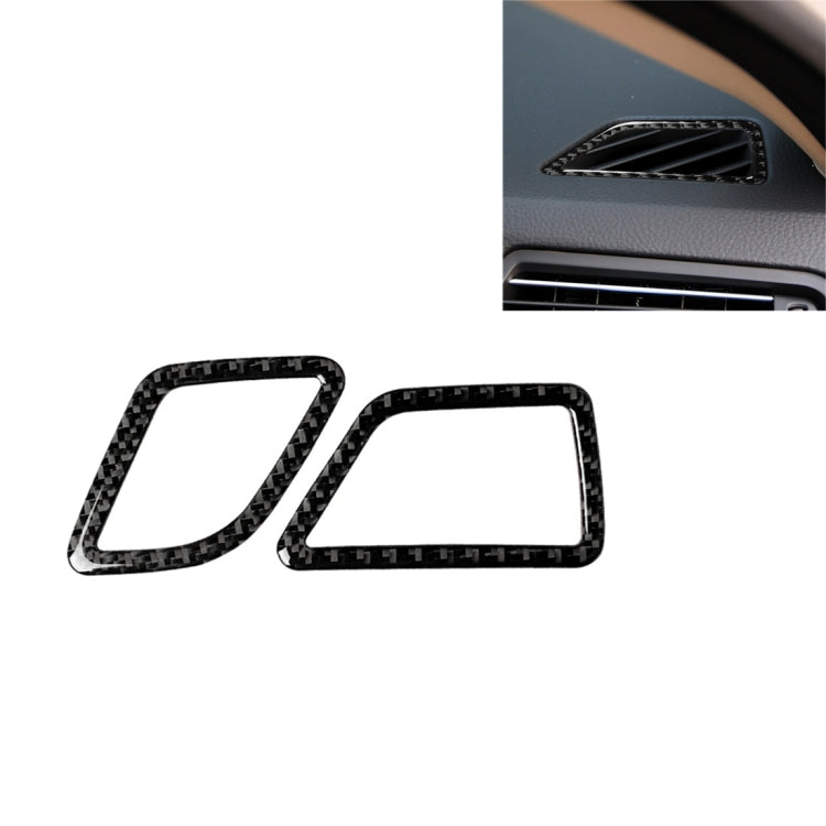 Carbon Fiber Car Instrument Air Outlet Decorative Sticker for BMW 5 Series F10 2011-2017,Sutible for Left Driving, Instrument Air Outlet
