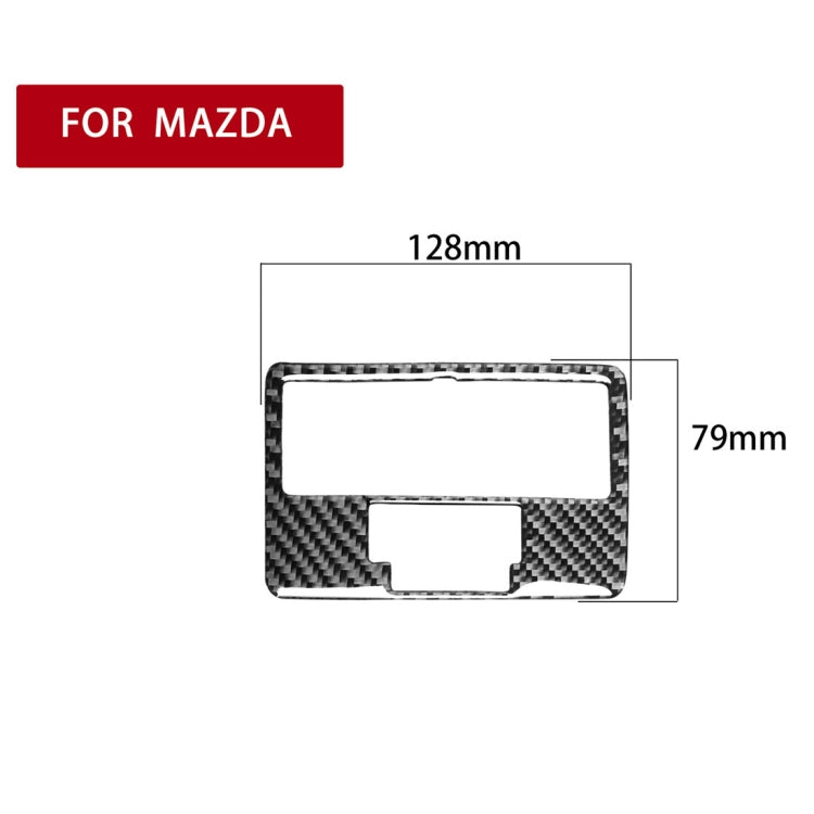 Car Carbon Fiber Rear Reading Light B Style Decorative Sticker for Mazda RX8 2004-2008, Left and Right Drive Universal, Rear Reading Light B Style