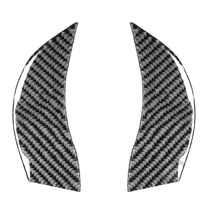 2 PCS Car Carbon Fiber Steering Wheel Decorative Sticker for Mazda RX8 2004-2008, Left and Right Drive Universal, Steering Wheel B