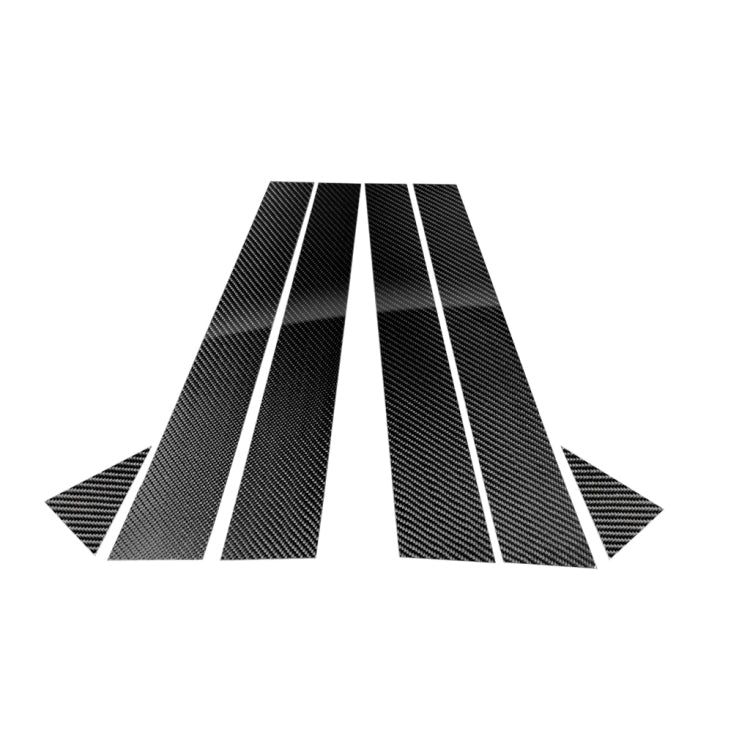 Car Carbon Fiber B Pillar Decorative Sticker for Audi A4L 2017-, Left and Right Drive Universal, For Audi A4L 2017-