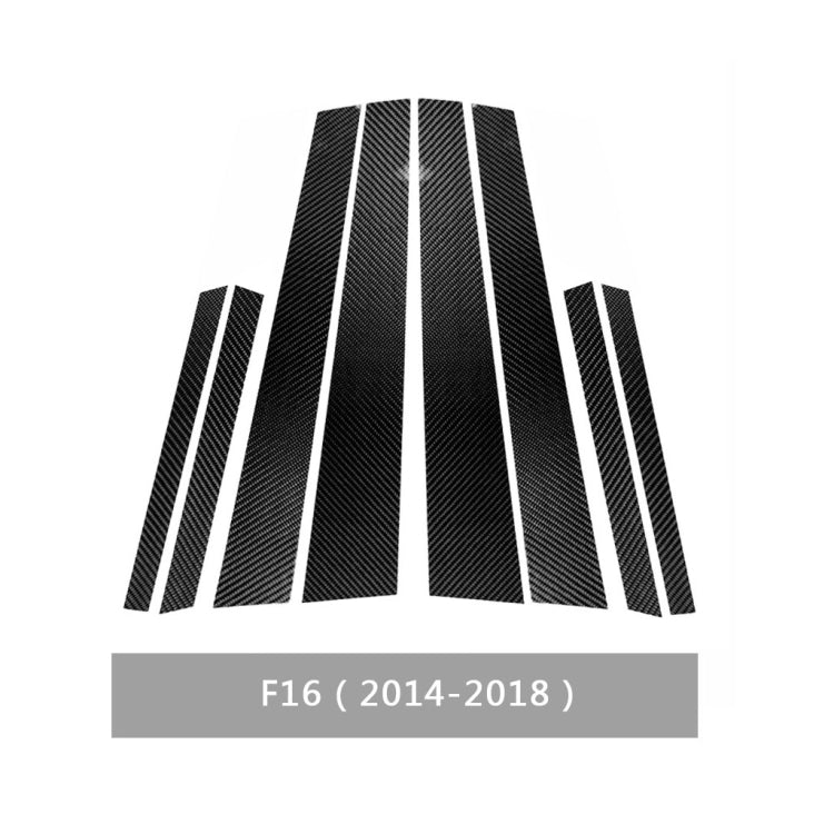 Car Carbon Fiber B Pillar Decorative Sticker for BMW X6 F16 2014-2018, Left and Right Drive Universal, For BMW X6 F16 2014-2018