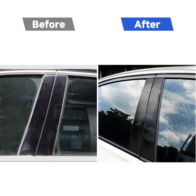 Car Carbon Fiber B Pillar Decorative Sticker for BMW 5GT F07 2012-2017, Left and Right Drive Universal, For BMW 5GT F07 2012-2017
