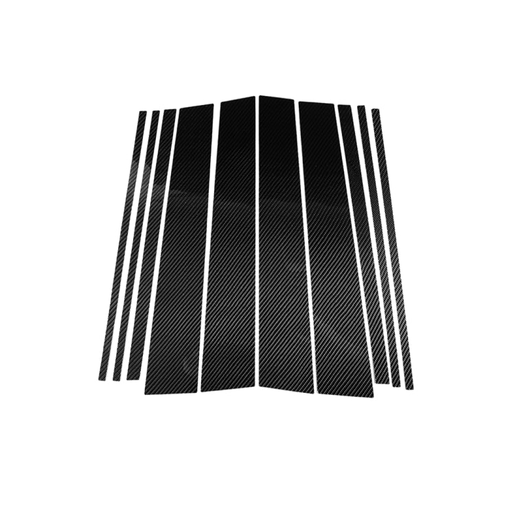 Car Carbon Fiber Goalpost Decorative Sticker for Toyota Land Cruiser Prado 2010-2018, Left and Right Drive Universal, For Toyota Land Cruiser Prado 2010-2018
