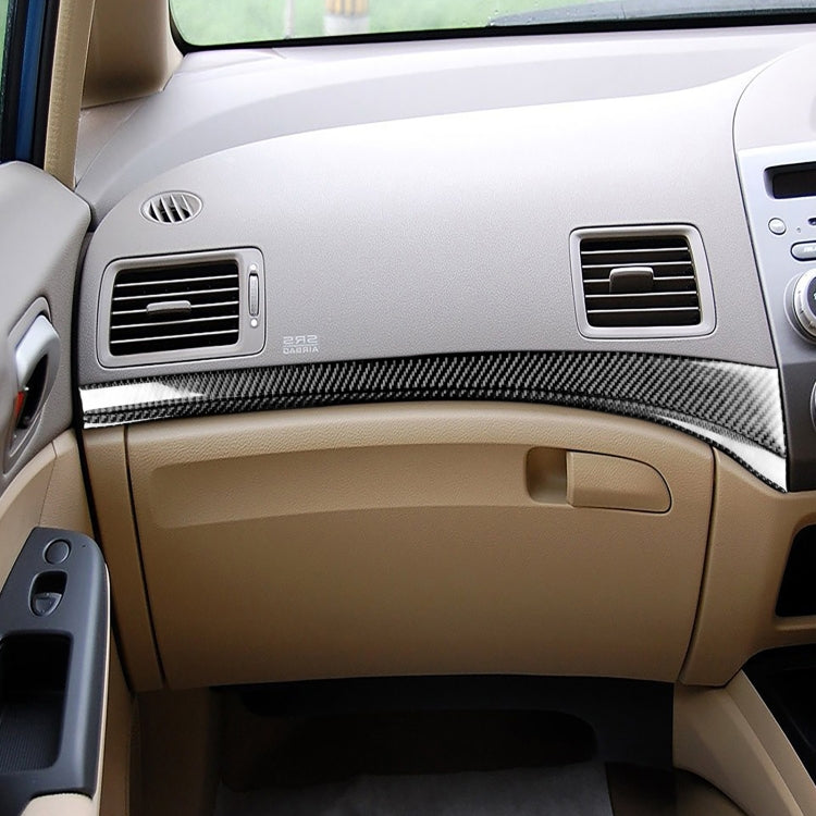 2 in 1 Car Carbon Fiber Front Passenger Seat Decorative Stripe for Honda Civic 8th Generation 2006-2011, Right Drive, Front Passenger Seat, Right Drive