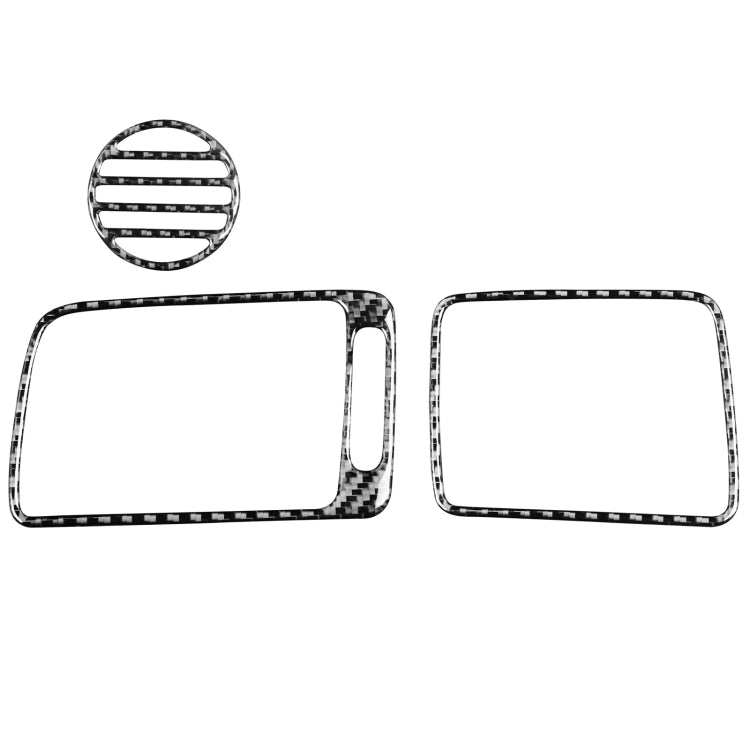 3 in 1 Car Carbon Fiber Front Passenger Seat Air Outlet Decorative Sticker for Honda Civic 8th Generation 2006-2011, Right Drive, Front Passenger Seat Air Outlet, Right Drive