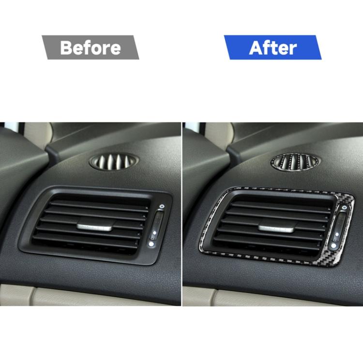 3 in 1 Car Carbon Fiber Front Passenger Seat Air Outlet Decorative Sticker for Honda Civic 8th Generation 2006-2011, Right Drive, Front Passenger Seat Air Outlet, Right Drive