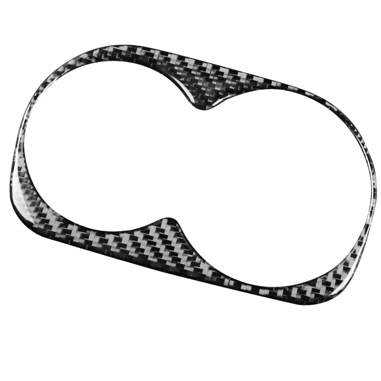 Car Carbon Fiber Rear Water Cup Holder Decorative Sticker for Honda Civic 8th Generation 2006-2011, Left and Right Drive Universal, Rear Water Cup Holder