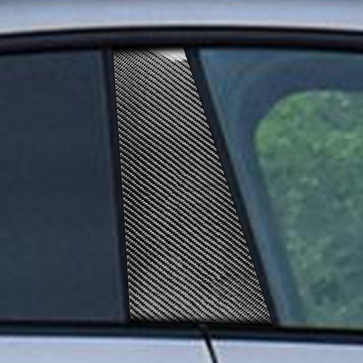 2 in 1 Car Carbon Fiber B-pillar Decorative Sticker for Mercedes-Benz CLA W117 2013-2019, Left and Right Drive Universal, B-pillar