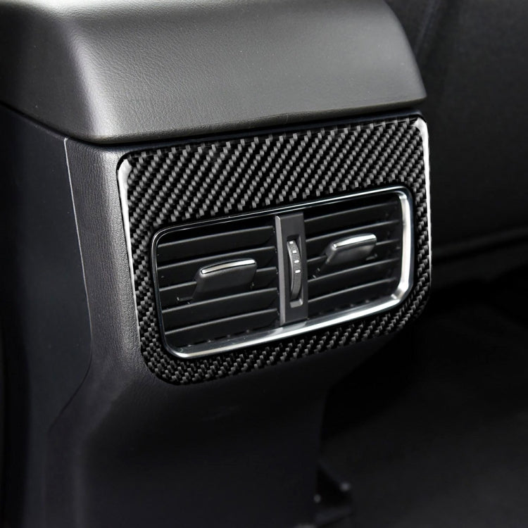 Car Carbon Fiber Rear Air Outlet Decorative Sticker for Mazda CX-5 2017-2018, Left and Right Drive Universal, Rear Air Outlet