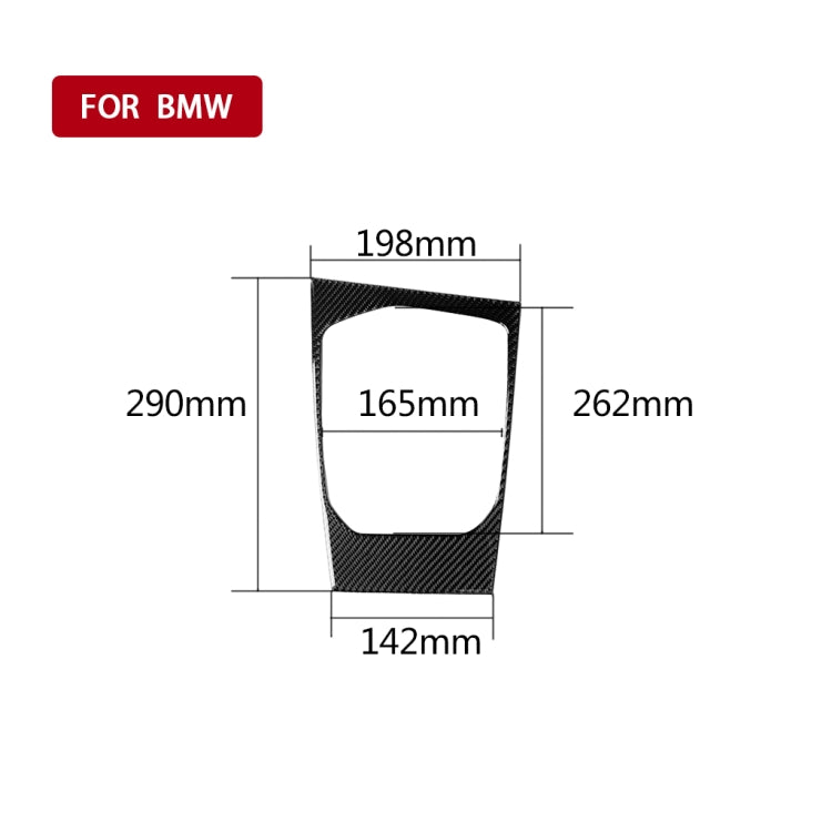 Car Carbon Fiber Gear Position Decorative Sticker for BMW 3 Series G20/G28/325Li/330d/335 2019-2020, Left Drive