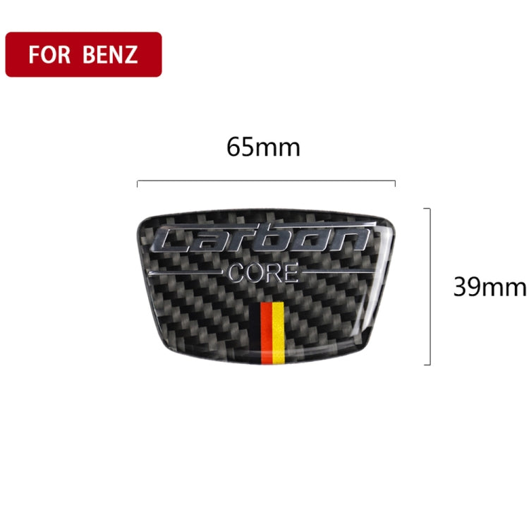 Car Carbon Fiber German Color Doorpost Decorative Sticker for Mercedes-Benz, Left and Right Drive Universal, Doorpost