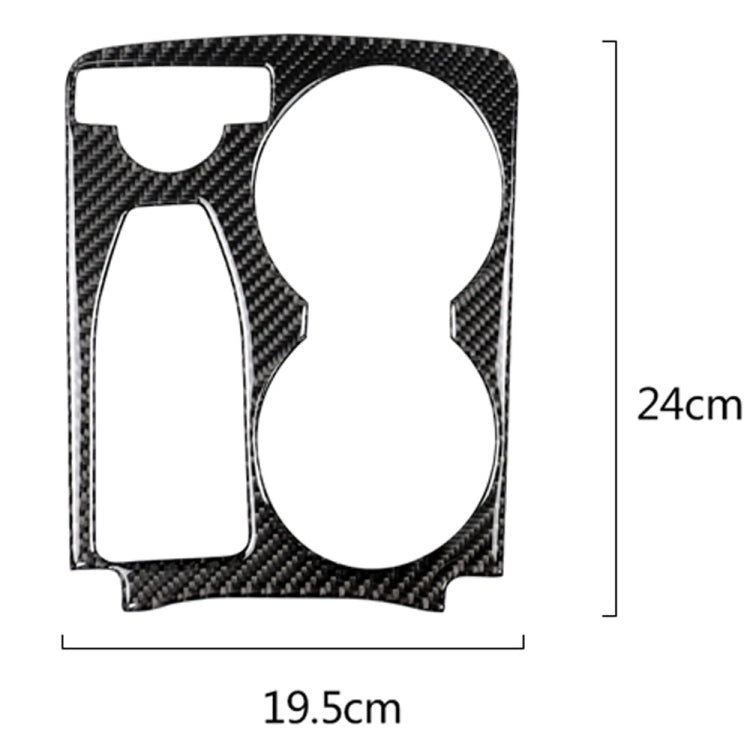Car Carbon Fiber Solid Color Handrail Water Cup Holder Decorative Sticker for Mercedes-Benz GLK 2008-2015, Left Drive, Solid Color Handrail Water Cup Holder