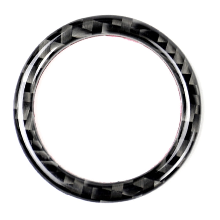 Car Carbon Fiber Solid Color One-click Start Ring Decorative Sticker for Mercedes-Benz Left and Right Drive Universal, Solid Color One-click Start Ring
