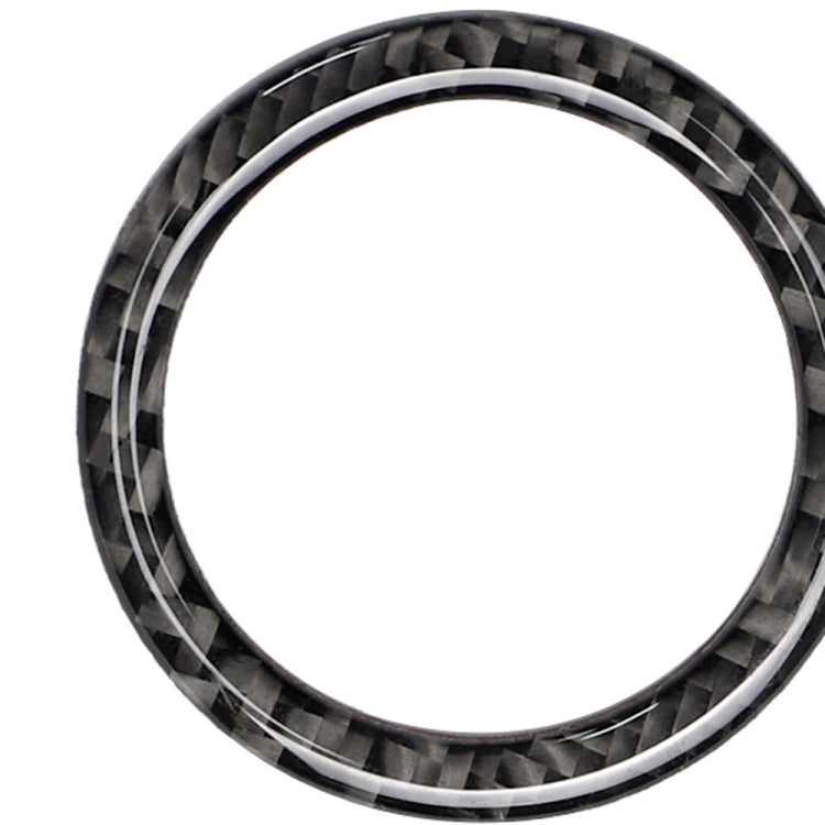 Car Carbon Fiber Solid Color One-click Start Ring Decorative Sticker for Mercedes-Benz Left and Right Drive Universal, Solid Color One-click Start Ring