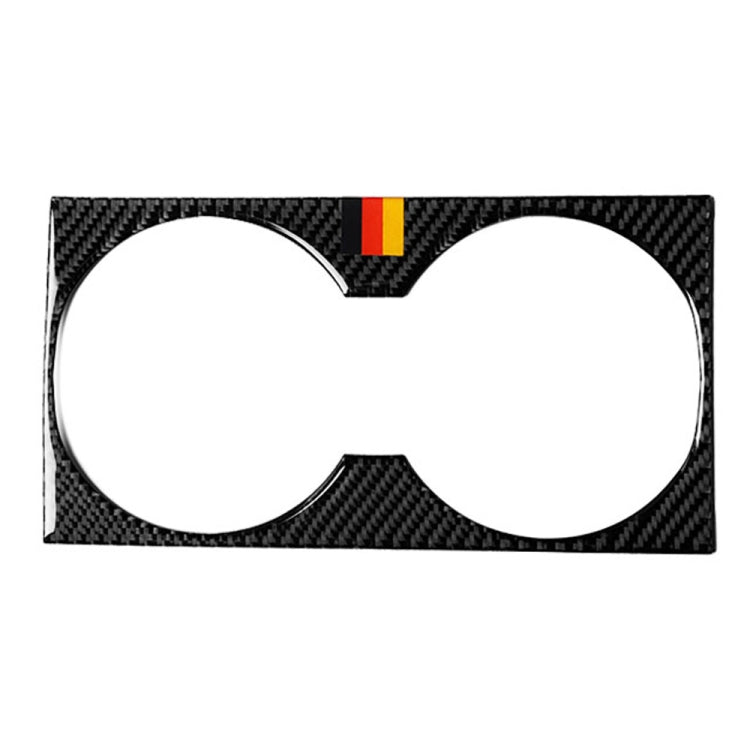 Car Carbon Fiber German Color Water Cup Holder Panel B Decorative Sticker for Mercedes-Benz GLE 2015-2017/GLS 2016-2018/ML 2012-2015/GL 2013-2015, Left and Right Drive Universal, German Color Water Cup Holder Panel B