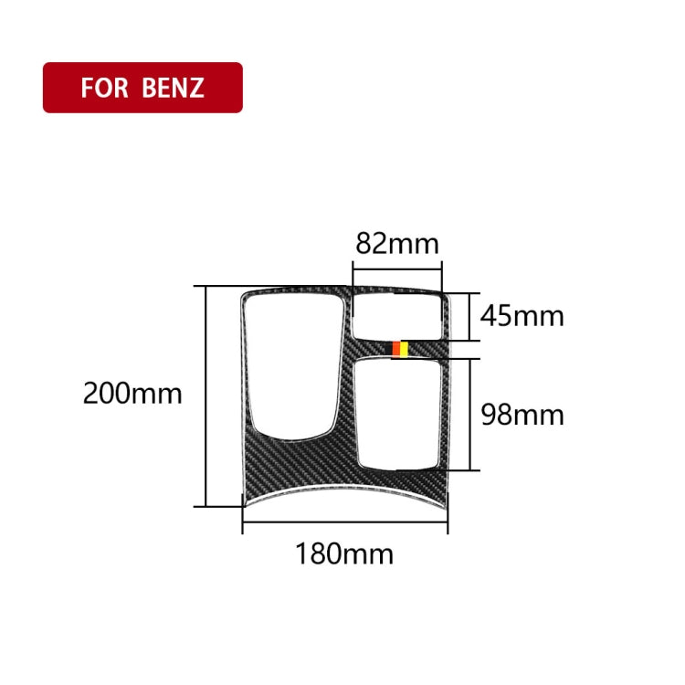 Car Carbon Fiber German Color Central Control Armrest Box Multimedia Panel B Decorative Sticker for Mercedes-Benz GLE 2015-2018/GLS 2016-2018/M Class 2012-2015, Left Drive, German Color Central Control Armrest Box Multimedia Panel B