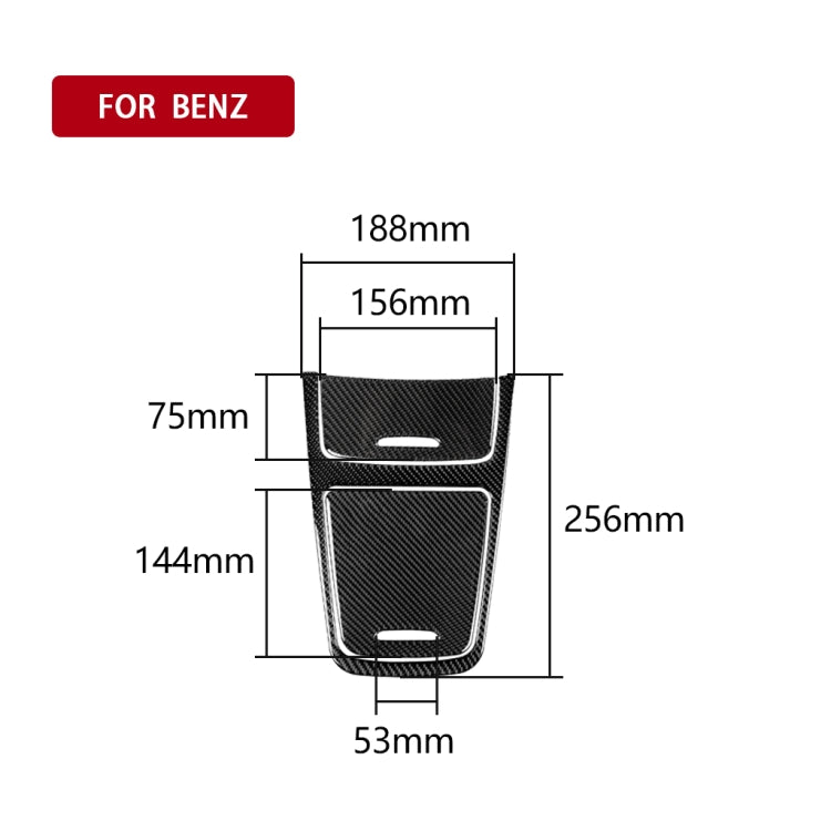 Car Carbon Fiber Solid Color Central Control Panel Decorative Sticker for Mercedes-Benz A Class 2013-2018/CLA 2013-2017/GLA 2013-2017, Left and Right Drive Universal, Solid Color Central Control Panel