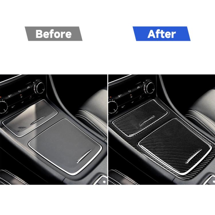 Car Carbon Fiber Solid Color Central Control Panel Decorative Sticker for Mercedes-Benz A Class 2013-2018/CLA 2013-2017/GLA 2013-2017, Left and Right Drive Universal, Solid Color Central Control Panel