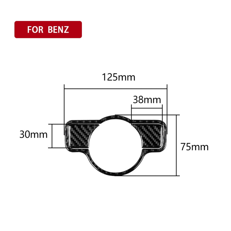 Car Carbon Fiber Solid Color Headlight Switch B Decorative Sticker for Mercedes-Benz A 2013-2018/B Class 2013-2018/C Class 2007-2013, Left Drive, Solid Color Headlight Switch B