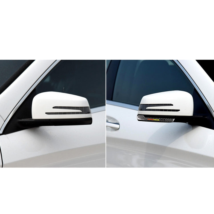 Car Carbon Fiber Rearview Mirror Anti-collision Strip C for Mercedes-Benz A/B/C/E Class/GLK/GLE/GLS/GLA/CLA, Left and Right Drive Universal, Rearview Mirror Anti-collision Strip C