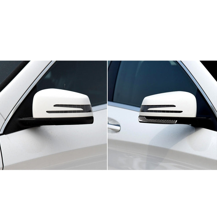 Car Carbon Fiber Rearview Mirror Anti-collision Strip A for Mercedes-Benz A/B/C/E Class/GLK/GLE/GLS/GLA/CLA, Left and Right Drive Universal, Rearview Mirror Anti-collision Strip A