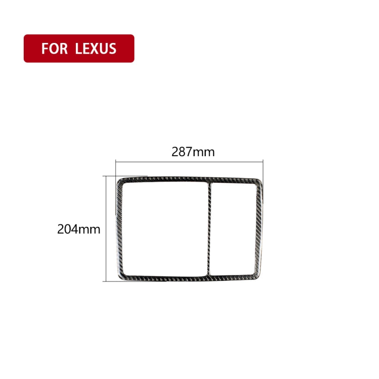 Car Carbon Fiber Front Reading Light Decorative Sticker for Lexus RX300 / 270 / 200T / 450h 2016-2019, Left and Right Drive Universal, Front Reading Light