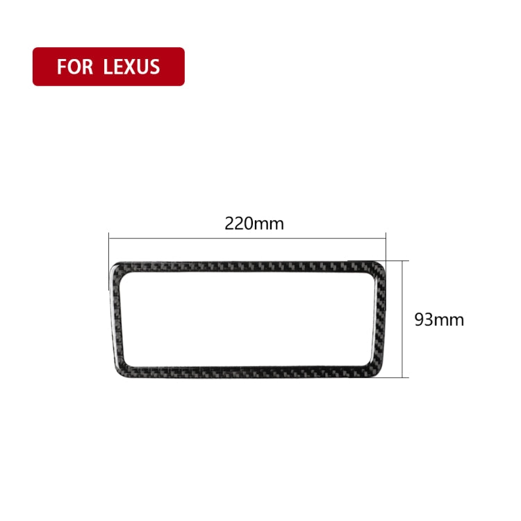 Car Carbon Fiber Rear Reading Light Decorative Sticker for Lexus RX300 / 270 / 200T / 450h 2016-2019, Left and Right Drive Universal, Rear Reading Light