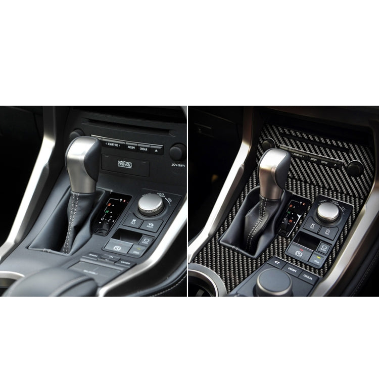 Car Carbon Fiber Gearshift Panel A Decorative Sticker for Lexus NX200 / 200t / 300h 2014-2021, Right Drive