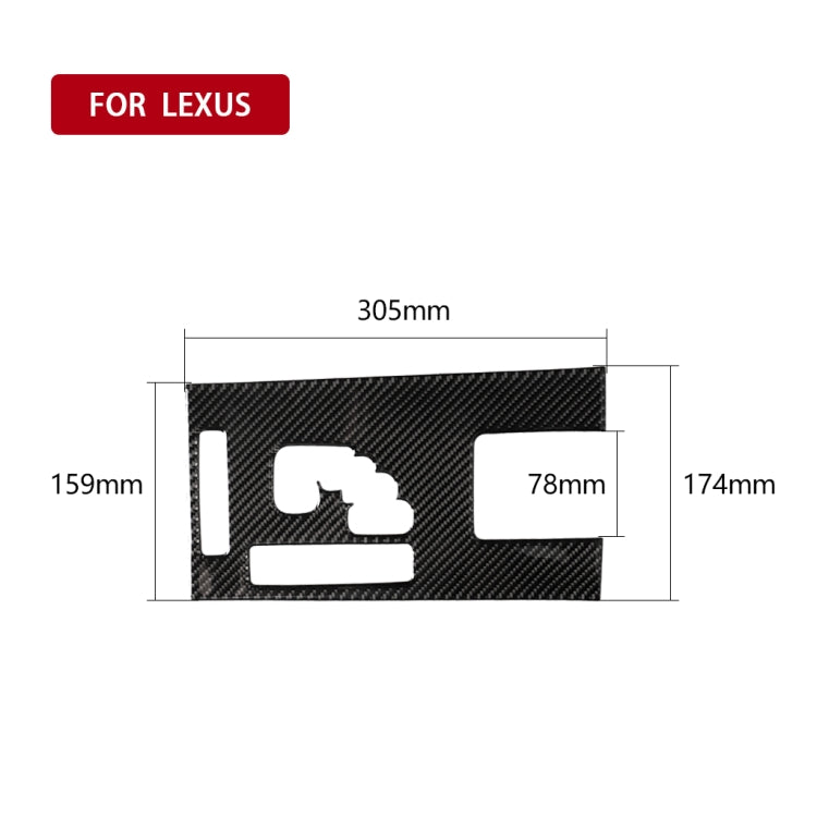Car Carbon Fiber Gears A Decorative Sticker for Lexus IS250 300 350C 2006-2012, Left Drive, Gears A, Left Drive