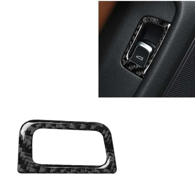 Car Carbon Fiber Trunk Switch Decorative Sticker for Audi A6 S6 C7 A7 S7 4G8 2012-2018, Left Drive, Trunk Switch, Left Drive