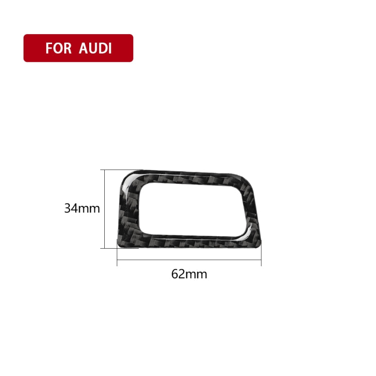 Car Carbon Fiber Trunk Switch Decorative Sticker for Audi A6 S6 C7 A7 S7 4G8 2012-2018, Left Drive, Trunk Switch, Left Drive
