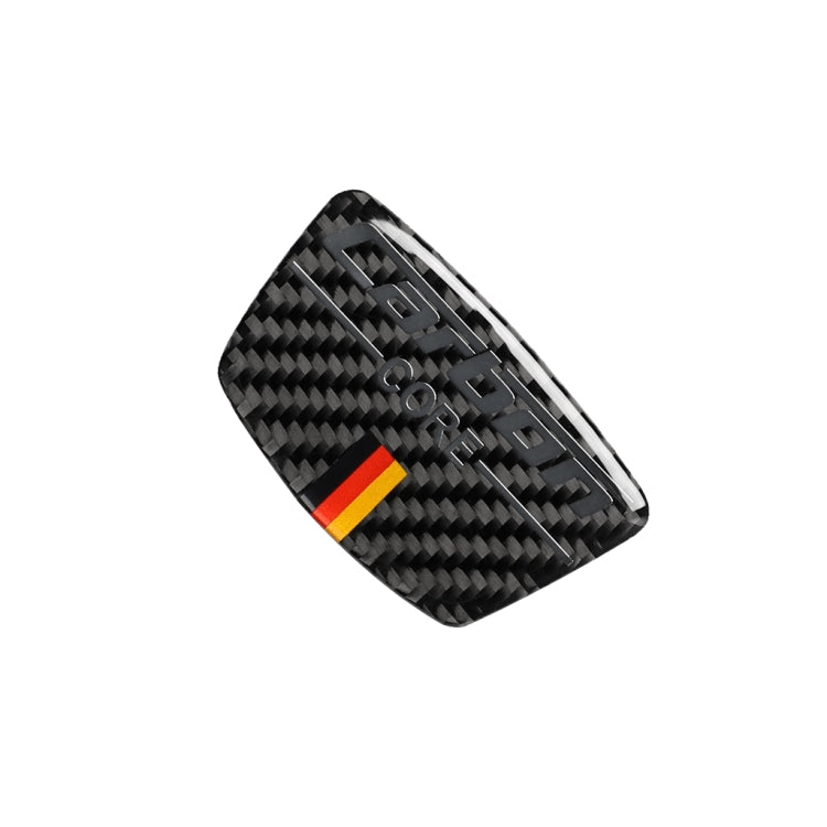 Car Carbon Fiber German Flag Color Goalpost Decorative Sticker for Audi A6 2005-2011, Left and Right Drive Universal