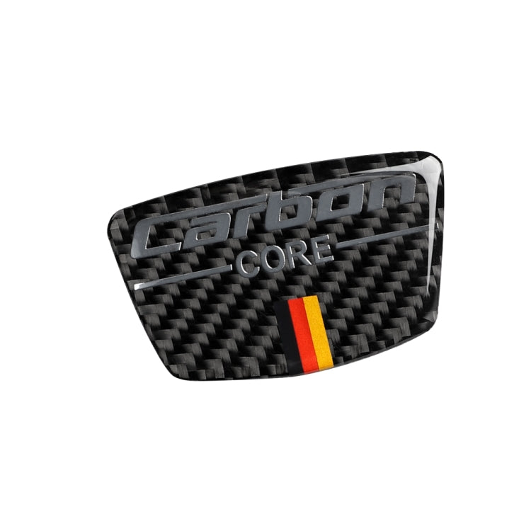 Car Carbon Fiber German Flag Color Goalpost Decorative Sticker for Audi A6 2005-2011, Left and Right Drive Universal
