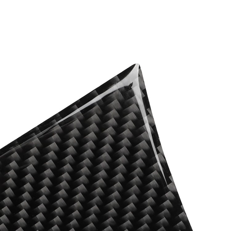 Car Carbon Fiber Storage Cover Decorative Sticker for Audi A6 2005-2011, Right Drive