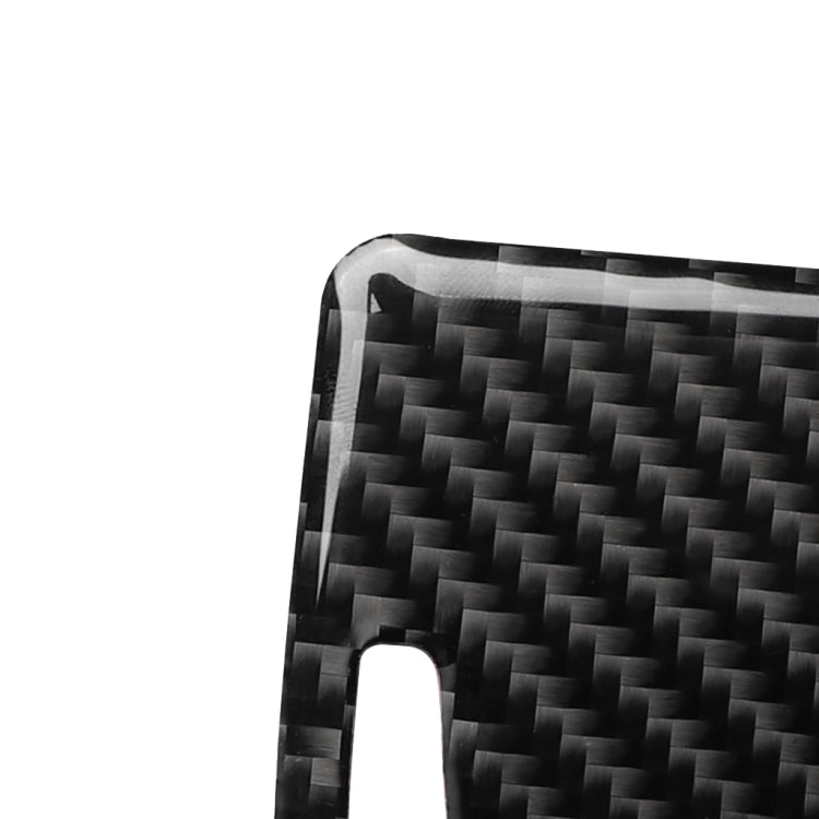 Car Carbon Fiber Storage Cover Decorative Sticker for Audi A6 2005-2011, Right Drive