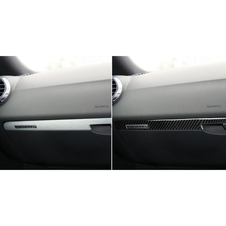 Car Carbon Fiber Passenger Seat Decorative Strip for Audi TT 8n 8J MK123 TTRS 2008-2014, Right Drive