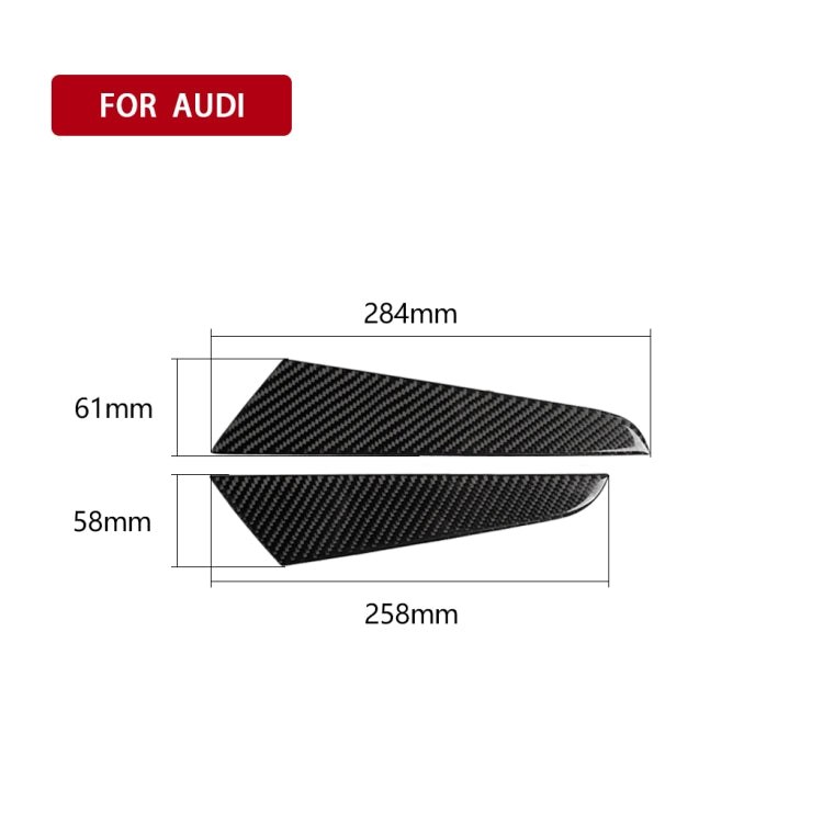 Car Carbon Fiber Gear Shift Position Side Panel Decorative Sticker for Audi A3 2014-2019, Right Drive, Gear Shift Position Side Panel, Right Drive