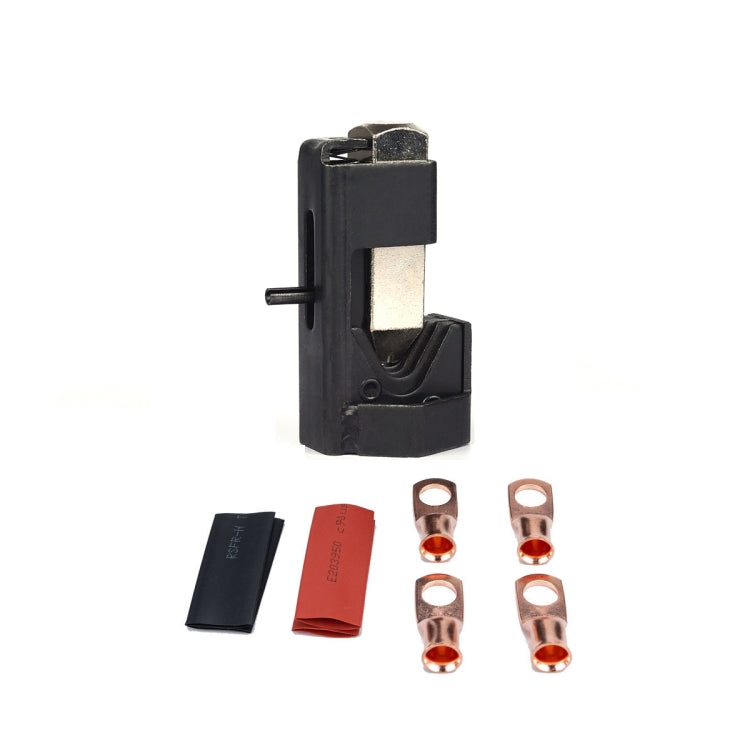 Car Battery Cable Hammer Crimper Hammer Lug Crimper Tool Pliers with T2 Copper 6 x 5/16 Heavy-duty Cold-pressed Wire Terminals, 6 x 5/16