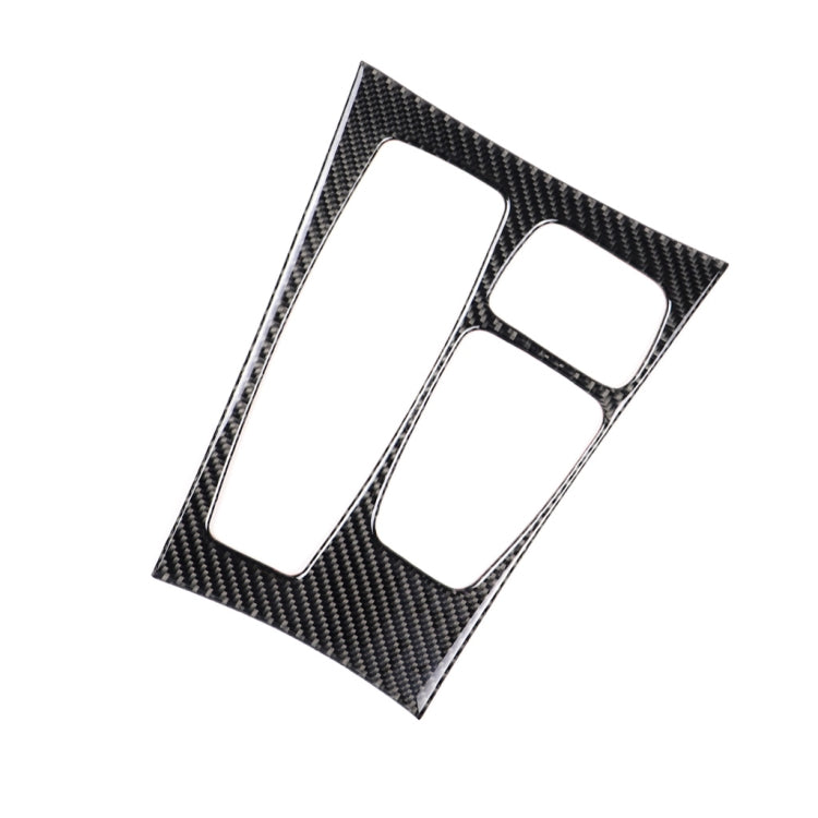 Car Carbon Fiber Solid Color Gear Panel Decorative Sticker for BMW X5 2008-2013 / X6 2009-2014, Low-level Configuration Left Drive, Gear Panel